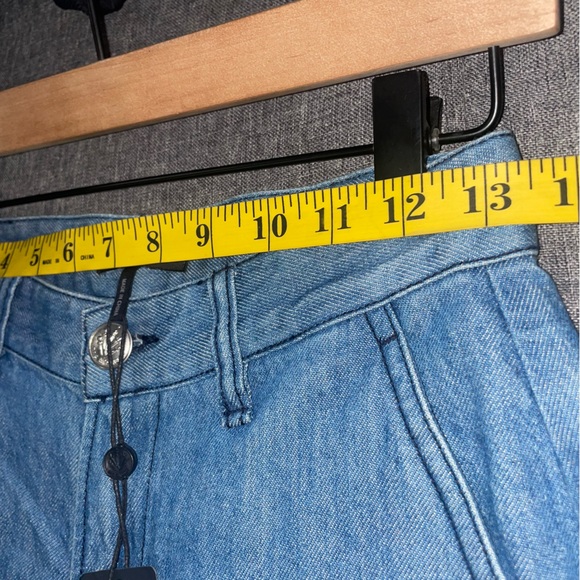 Rag & Bone High Rise Flat Front Light Wash Blue Jean Size 24 NWT - Picture 6 of 9